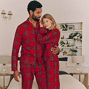 Matching christmas pyjamas roundel